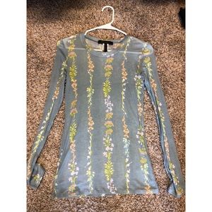 BCBG Floral Print Top